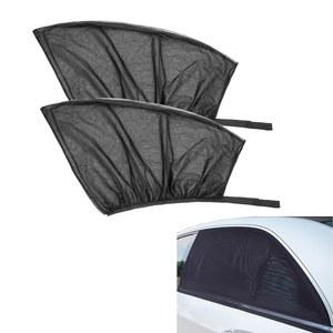 YYTQP 자동차 창문 햇빛 가리개 커버, 2개의 PCS 통기성 메쉬 측면 가리개, 자외선 차단 단열재, 모기장 커튼, 대부분의 자동차, SUV를 위한 개인정보 보호 범용 (앞창)