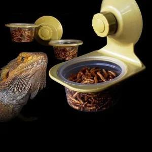 [골드스마일]흡착식 파총류 사육 밥그릇 1구 2구