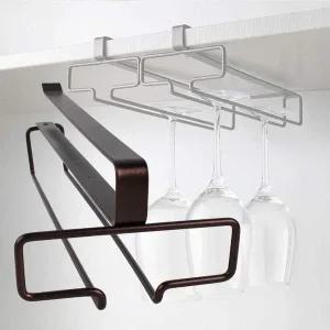 [골드스마일]와인잔 수납 거치대 상부장 정리함 주방장식 홀더