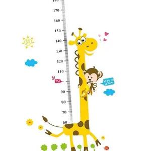 [골드스마일]키재기 스티커 기린 벽지 포스터 포인트 측정 어