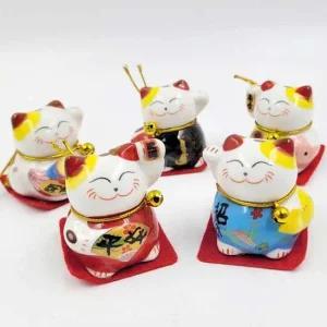 집들이선물 일본 미니 마네킨네코 피규어 5세트 일본 복고양이 마네킨네꼬