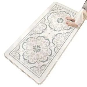 북유럽풍 노르딕 아이보리 극세사 침실매트 대형 매트 침실매트 거실매트 욕실매트 발매트