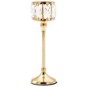 향피우기 초심플받침 식탁 촛대 캔들홀더 골드크리스탈L