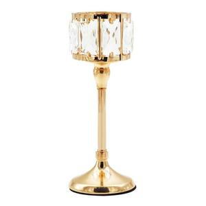 향피우기 초심플받침 식탁 촛대 캔들홀더 골드크리스탈M