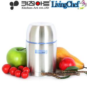 키친아트 리빙쉐프(에코아트) 스텐진공 보온병겸 죽통840ml(KSJ-840)