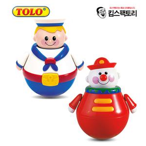 톨로 회전 오뚜기 뽀빠이 삐에로 오뚝이 아기 장난감 백일선물