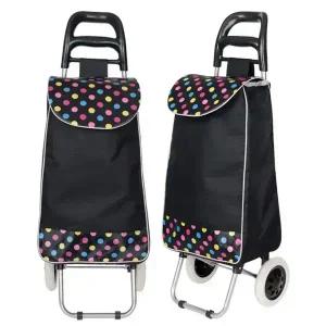 고급생활방수 장바구니 카트 시장 마트용 캐리어 효도 선물 페이즐리 부엉이 SC