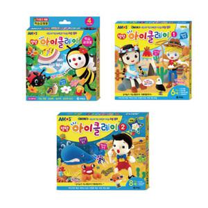 아모스 칼라 4색 6색 8색 아이클레이 점토 클레이