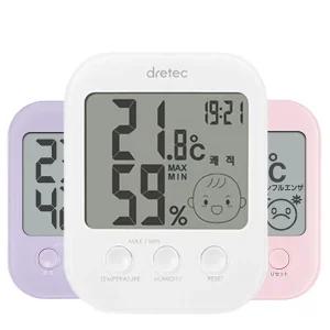 드레텍 디지털 온습도계 O-251(핑크)(화이트&그레이) 유아온습도계 출산선물