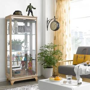 이지-프리미엄 600-4단 유리 장식장 거실 진열장 양주장