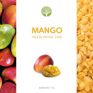 큐브형동결건조망고애완조영양간식15g/건과일칩/애완조간식/새간식/앵무새간식/잉꼬간식/동결건조간식