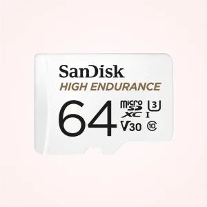 (특 가) 샌디스크 MicroSDXC High Endurance 64G U3 4K V30 TLC QQNR ST1