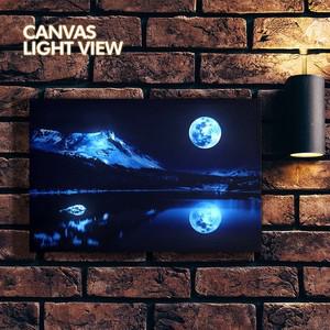 LED액자 캔뷰 - 블루문   인테리어 조명 캔버스 액자