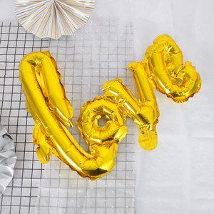 [파티쇼]메세지은박풍선(소)러브골드 프로포즈 은박풍선 파티