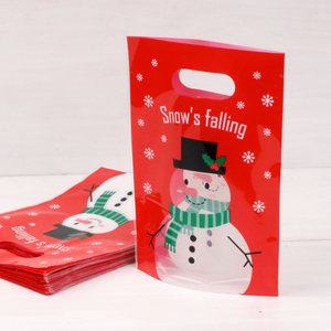 크리스마스 쇼핑백 초미니 눈사람 (100장)/비닐/포장/쇼핑백/선물