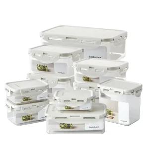 락앤락 라이트그레이색상 트라이탄 밀폐용기모음 직사각 냉장고정리 김치통 반찬통 소분용기 