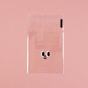 접착봉투 표정 방긋/9x10cm/50장/뚱카롱/마카롱/쿠키/포장/봉투/선물