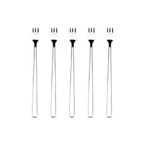 [블룸엣홈] 심플 광택 미니롱포크 5P