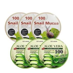 (택1)데이랑스 스네일 수딩젤300mlX3개/알로에 수딩젤300mlX3개/27년10월까지/수분크림/달팽이크림