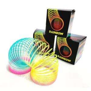 매직 형광 칼라링 스프링 장난감