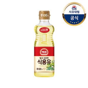 [사조대림] 해표 콩기름 500ml x3개 /식용유/오일/기름/튀김