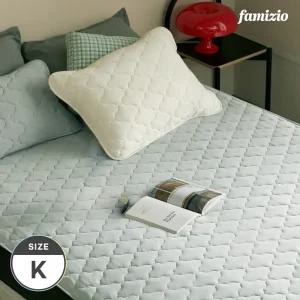 [파미지오] 사계절 누빔 양면패드 침대커버 밴드형 킹