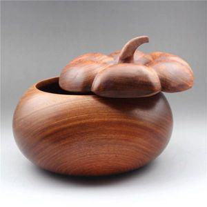 [제이큐]호박 디자인 보관함 나무공예 장식품 용기 20cm