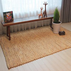 루메 45x45내츄럴 일반형 라탄사각매트 방석 러그 수초러그 옥잠화 라탄인테리어