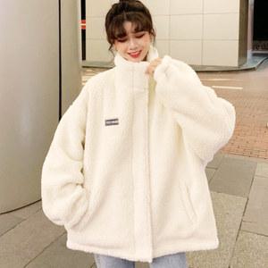 진짜 도톰한 솜사탕 양털 뽀글이 퍼 뽀얀 집업 후리스