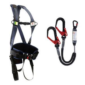 코오롱 글로벌 전체식 안전벨트(JAED 알루미늄 더블 후크+엘라스틱 죔줄)