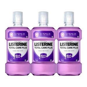 리스테린액 토탈케어 플러스, 750ml, 3개