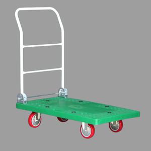 접이식대차 운반카트 소형 마트 창고 리어커 그린 PVC 바퀴 국산