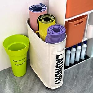 폼롤러 요가매트 보관함 수납장 거치대 랙 이동식 피트니스 장비 정리대