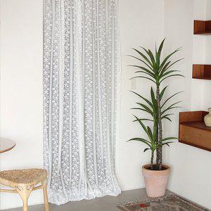 [신세계몰]로맨틱 레이스커튼 중형 150x230 쉬폰 속커튼