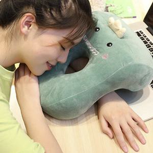 캐릭터 엎드려자는 낮잠베개 쿠션 사무실 학생 팔베개 등받이 목