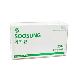수성 거즈엔 5cmx5cmx8p 200개/1통 수술 소독 드레싱 의료용