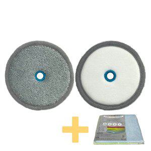 [기타]에브리봇 극세사 걸레 2개 (엣지 쓰리스핀) 다용도 극세사 손걸레 포함