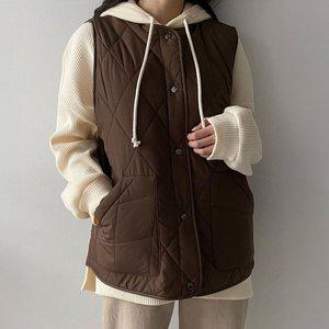 [아이우먼] 베이직누빔포켓베스트 SMO702M312 빅사이즈