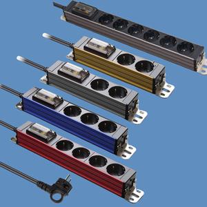 국산 현대 4000W 고용량 알루미늄 서버탭 누전차단 멀티탭 접지  2구 3구 4구 6구 1.5M 3M 5M