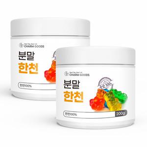 한천가루 강아지 한천 분말 국산 200g 2통