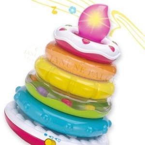 룰루 아기 링쌓기 끼우기 멜로디 장난감 소근육 발달 링끼우기 아이들이좋아하는 1세