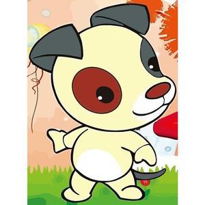 [OFM6Q9Q1]12간지 강아지 보석십자수 이젤세트 10x15