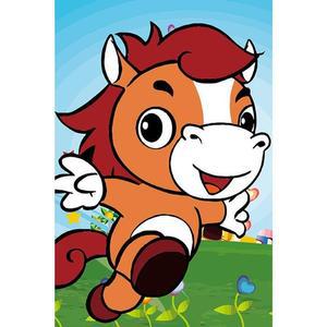 [OFM6Q9R2]12간지 말 보석십자수 이젤세트 10x15