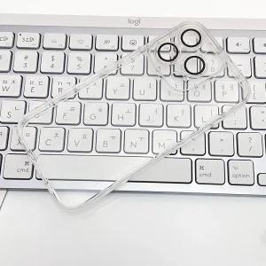 아이폰15 프로 맥스 플러스 풀커버 케이스 하드 투명 젤리 범퍼 TPU 얇은 슬림 변색없는 황변방지 렌즈 보호