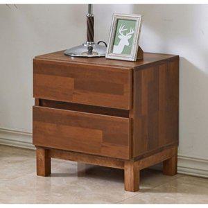 [자르파라]클래식 멀바우 우드컬러 부모님 침대 협탁 / 예쁜 목재 사이드테이블 이쁜 북유럽