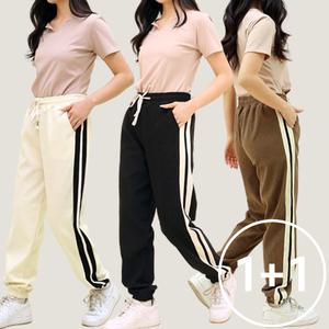 [로즈엘리][1+1] 골덴 캐쥬얼 츄리닝 조거팬츠 트레이닝바지 2장세트 4컬러