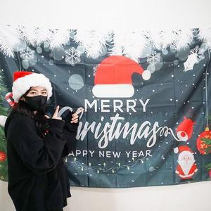 [OFLP95PR]대형 크리스마스 파티 현수막 180X120cm 5 그린