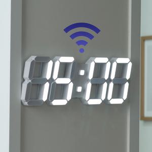 플라이토 와이파이 인테리어 3D LED 벽시계 38cm 퓨어 / 포토구매평