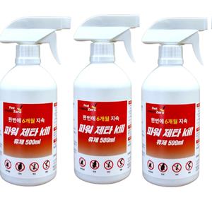 저독성 파워제타킬 500ml 3개 실내살충제 거미 벼룩 개미 바퀴벌레약 퇴치제거제