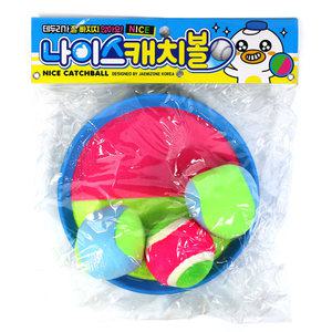 나이스 캐치볼 오재미 공놀이 어린이 유치원 학교 학원 장난감 선물 사은 판촉 달란트 야구 찍찍이볼
